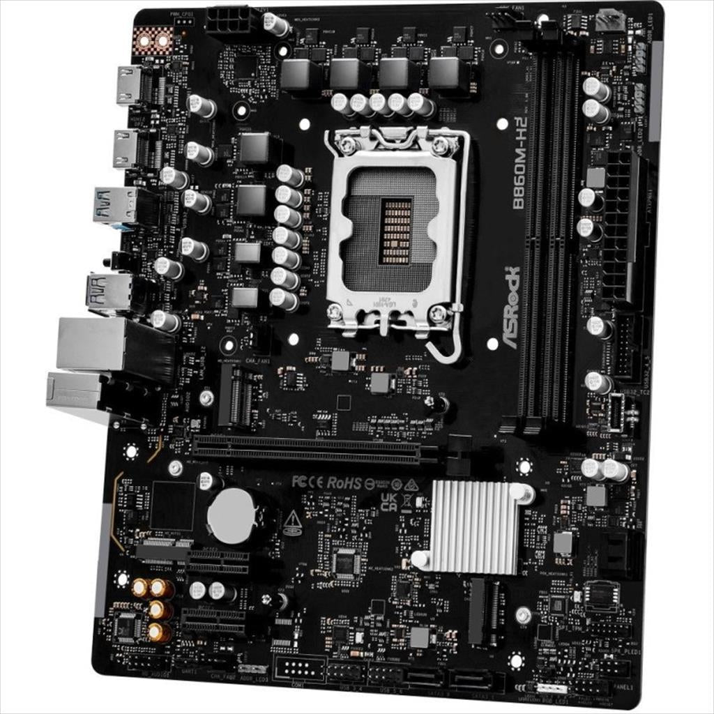 MB 1851 B860M-H2 ASROCK, 2xDDR5 8333MHz(OC), PCIex16 4.0, 2xPCIex1 4.0, 2xM.2, 4xSATAIII, 2xHDMI