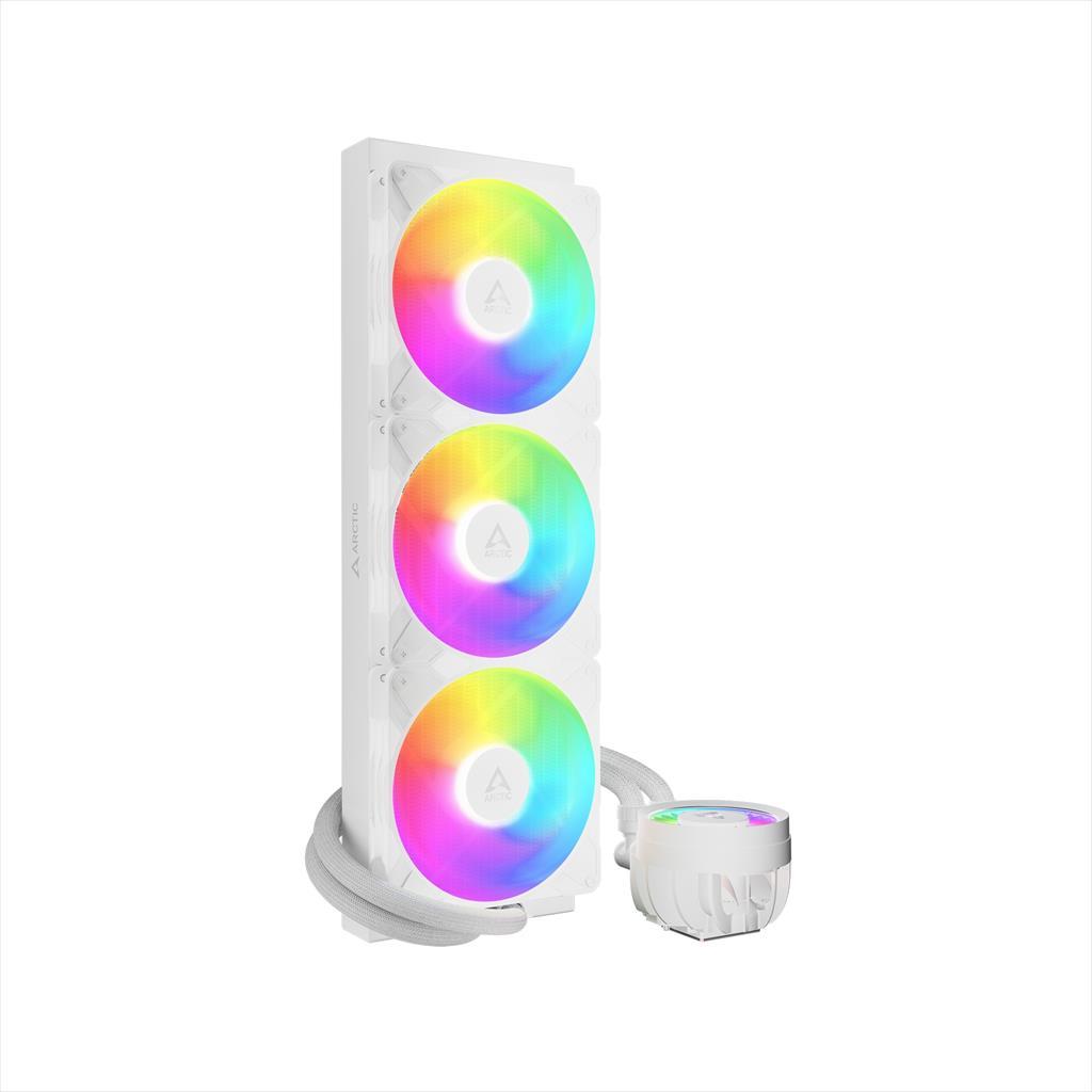 COOLERS CPU AIO ARCTIC LIQUID FREEZER III PRO 420 White, 3x140mm P14 PRO PWM PST A-RGB fans (2500RPM), ACFRE00189A