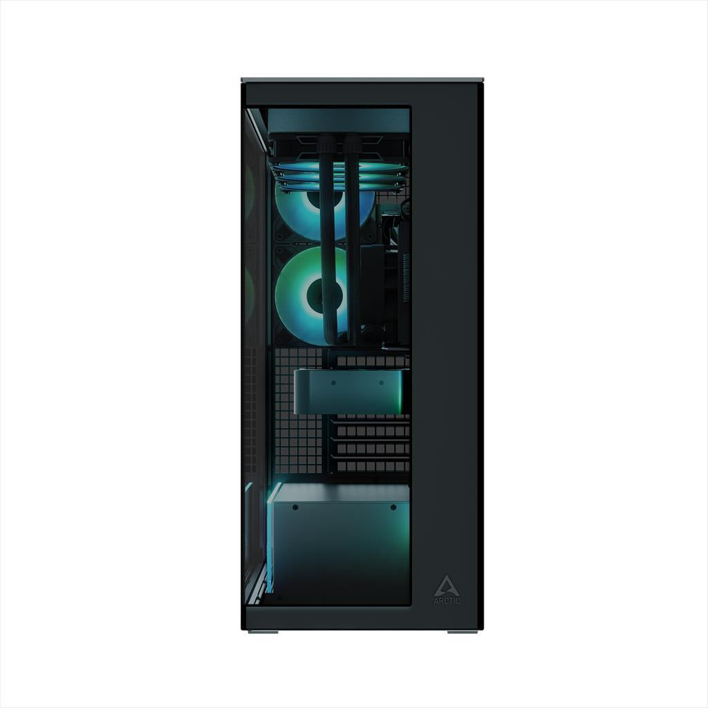 CASE ARCTIC E-ATX Mid-Tower XTENDER BLACK with tempered glass,2x120mm P12 Pro ARGB, 3x140mm P14 Pro Reverse ARGB, 2x USB-A 3.2 , USB-C 3.2,3.5 mm Jack, ACPCC00015A