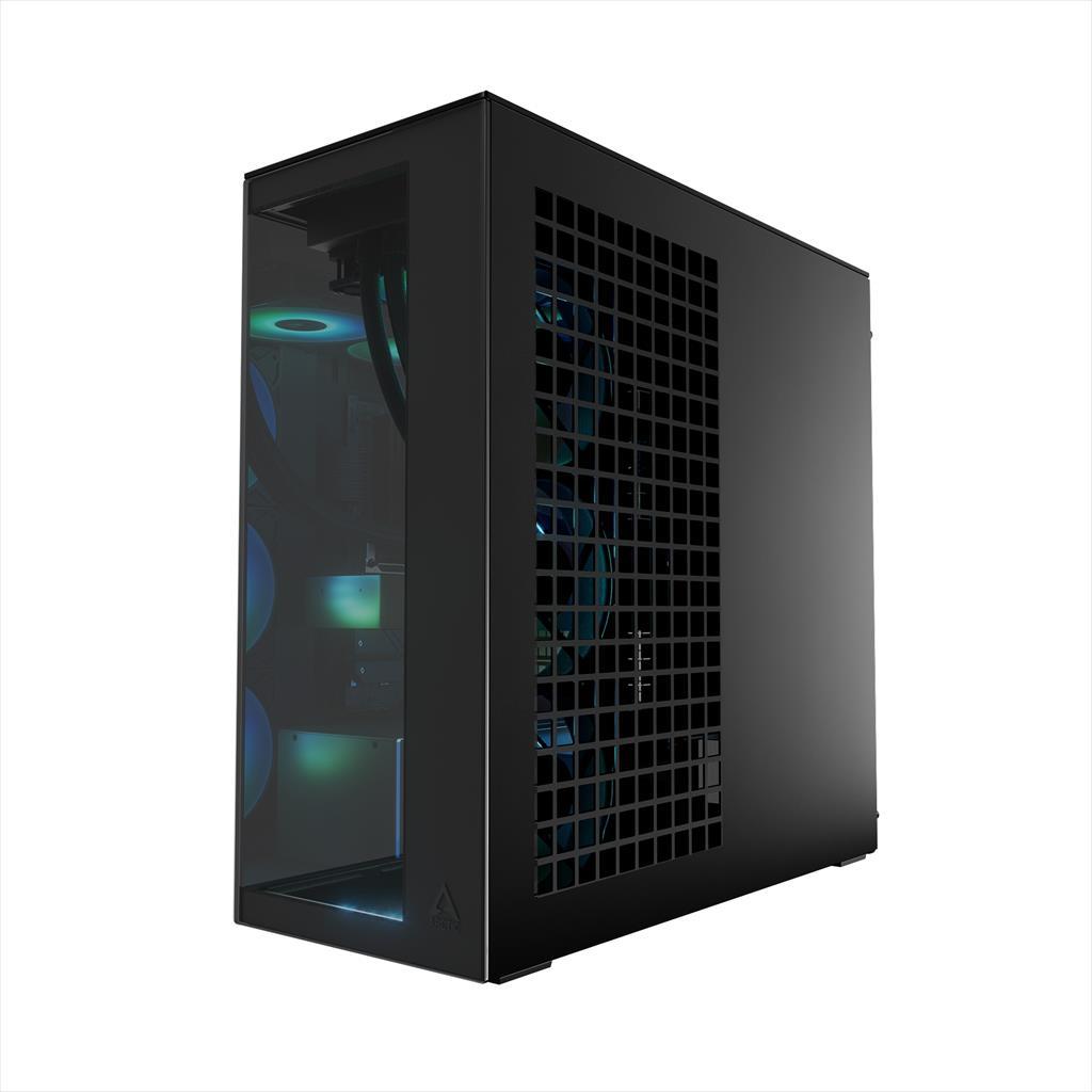 CASE ARCTIC E-ATX Mid-Tower XTENDER BLACK with tempered glass,2x120mm P12 Pro ARGB, 3x140mm P14 Pro Reverse ARGB, 2x USB-A 3.2 , USB-C 3.2,3.5 mm Jack, ACPCC00015A