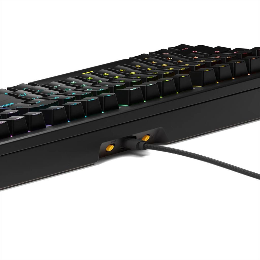KEYBOARD MECHANICAL GLORIOUS GMMK 3 HE RGB 100% Dual HE/MX Hot Swappable Fox HE Switches, Black, w/knob GLO-KB-GMMK3-100-PB-HE-W-BLK-US