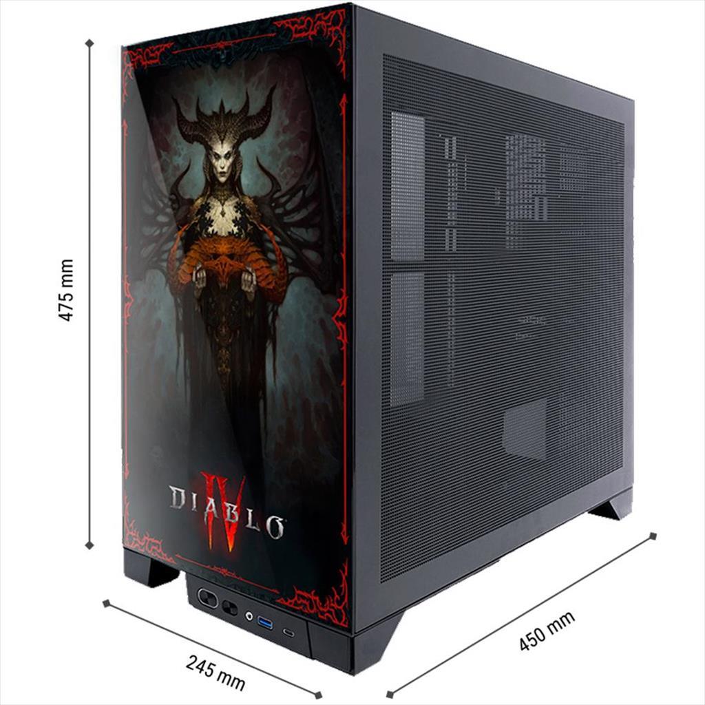 CASE BLIZZARD DIABLO IV LILITH LIMITED EDITION ATX, 2xTempered glass, FBLPCD4LILITH24FT