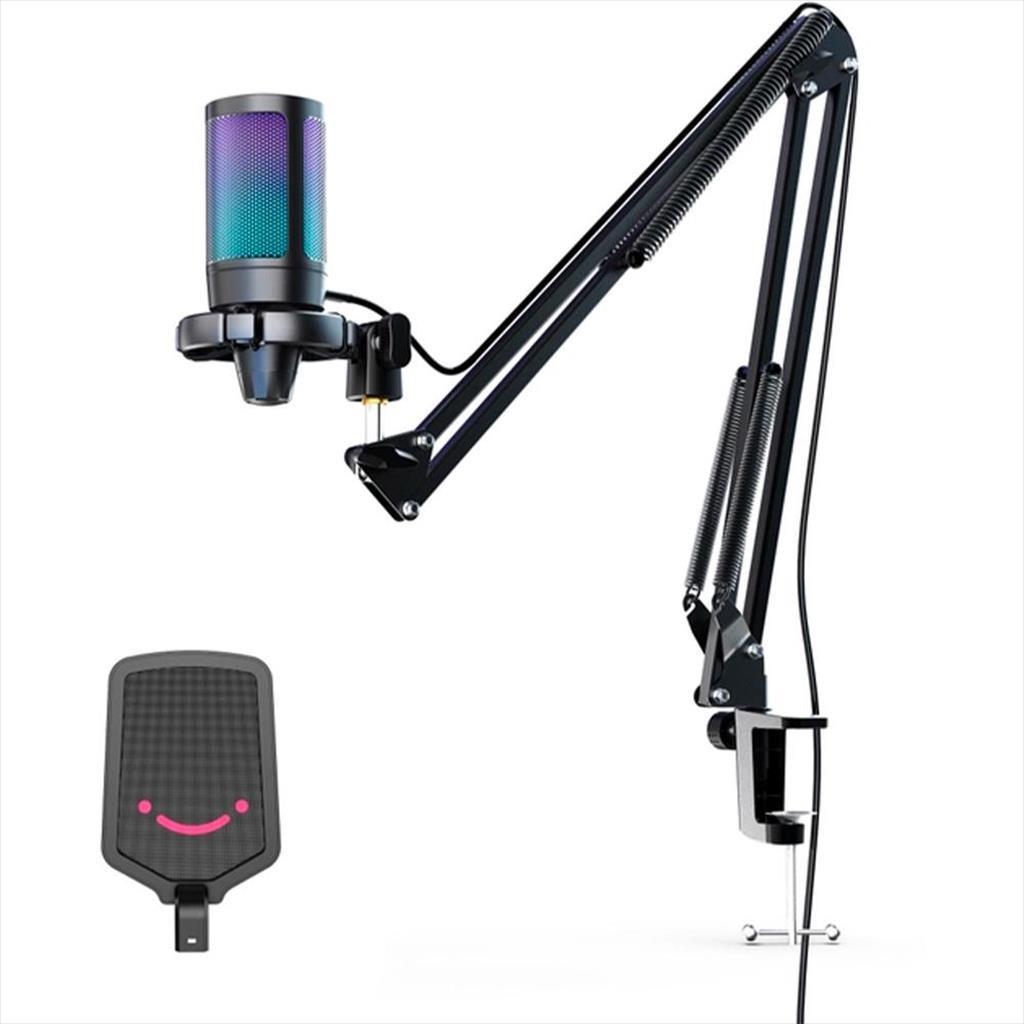 MICROPHONE FIFINE A6T RGB, w/ARM, USB Type-C, 2.5m cable