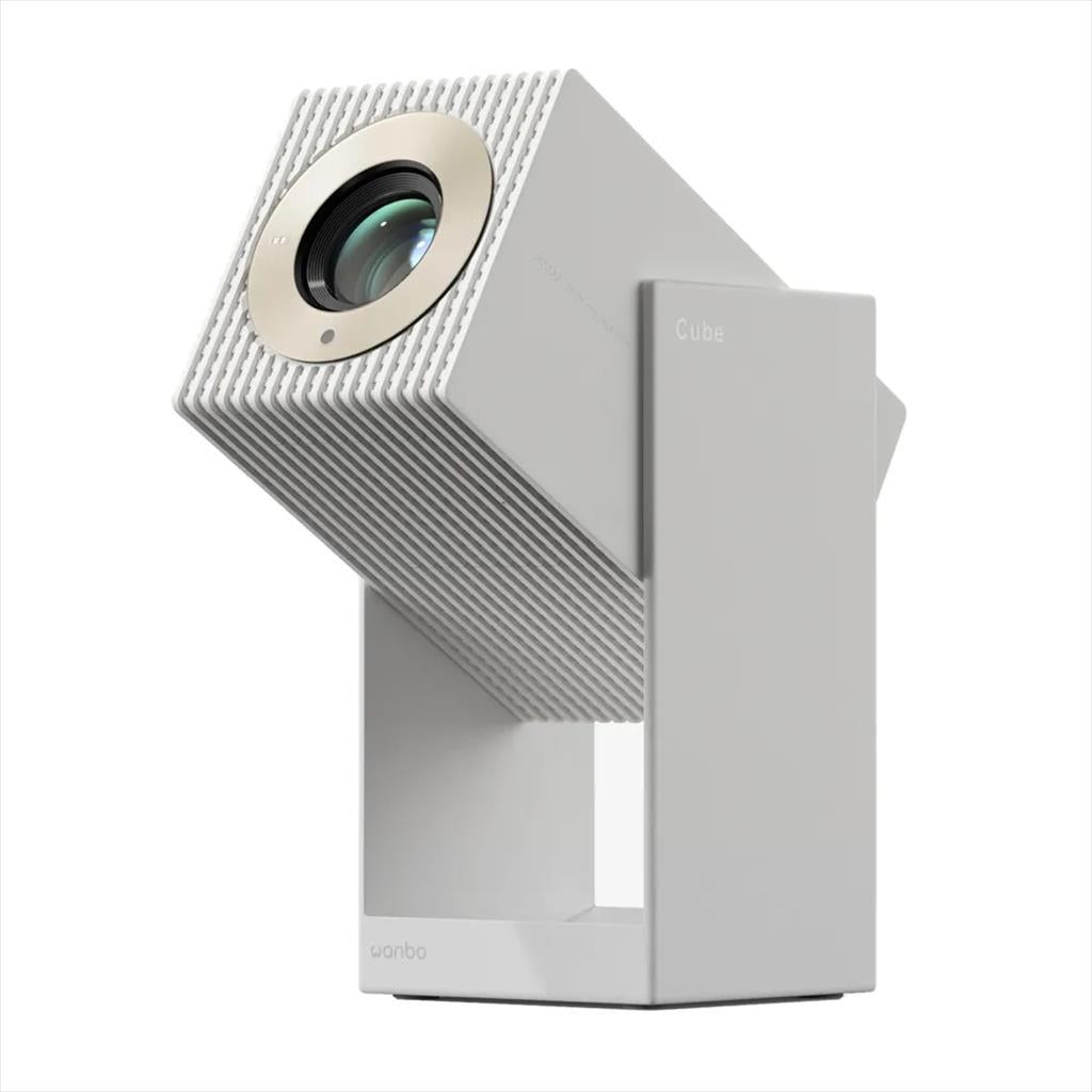 PROJECTOR WANBO CUBE 2 PRO w/GIMBAL Android TV 11, 500Ansi, 2000:1 FHD (1920x1080),  HDMI, USB 2.0, AUX, WIFI 6, w/speakers, White