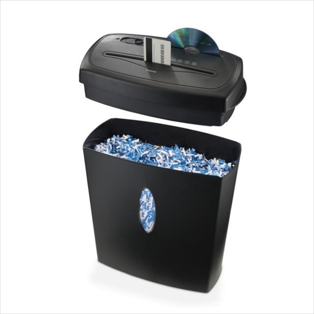 Paper Shredder Hama SAFE X100CD w/Security Level P4 T4 Å3, Black, 50585