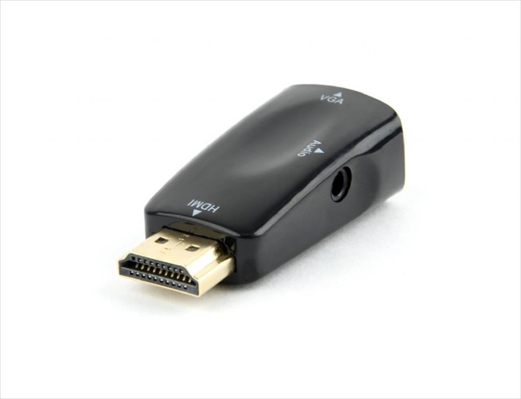 CONVERTOR HDMI (M) TO VGA (F) + audio Black Blister CABLEXPERT  AB-HDMI-VGA-02