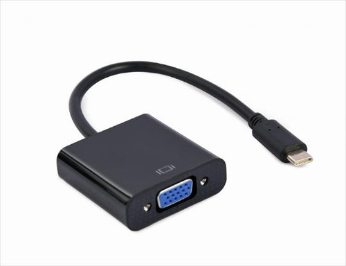 CONVERTOR TYPE-C TO VGA CABLEXPERT, Black, A-CM-VGAF-01