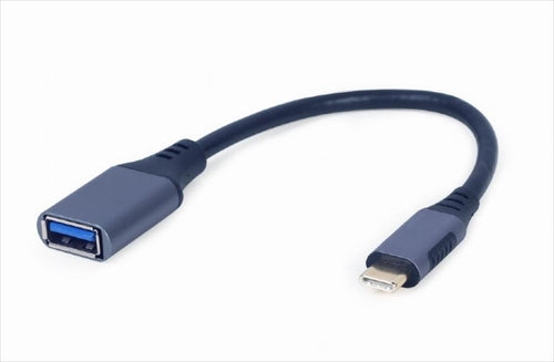 CABLES USB 3.0 OTG Female to Type-C male 15cm, CABLEXPERT Grey, A-USB3C-OTGAF-01