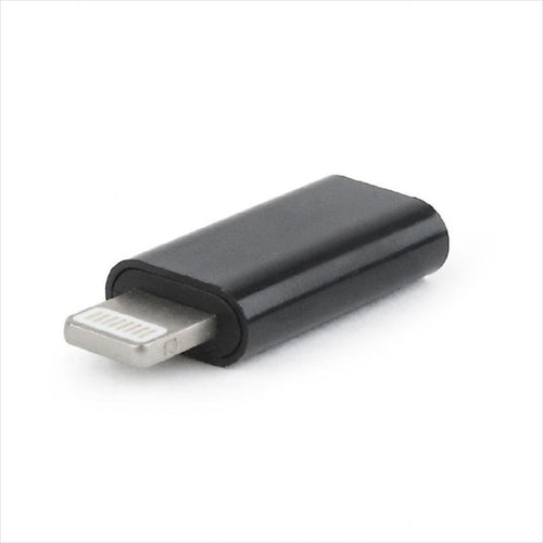 CONVERTOR TYPE-C (F) TO LIGHTNING (M) CABLEXPERT, Black, A-USB-CF8PM-01