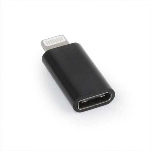 CONVERTOR TYPE-C (F) TO LIGHTNING (M) CABLEXPERT, Black, A-USB-CF8PM-01