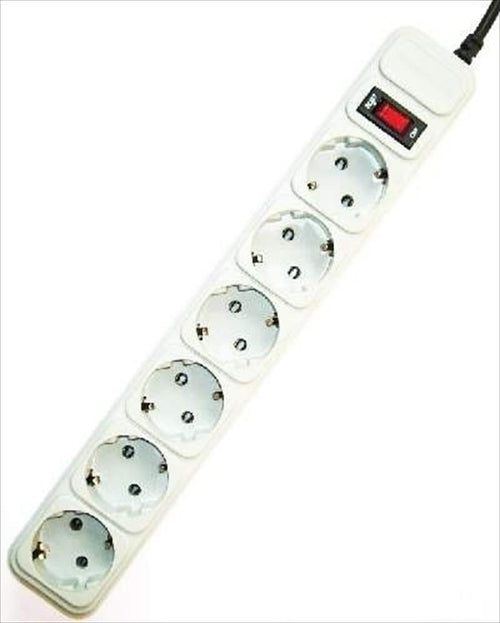 CABLES POWER EXTENSION GEMBIRD 3m 6xSHUKO surge protection, gray, SPG6-B-10C
