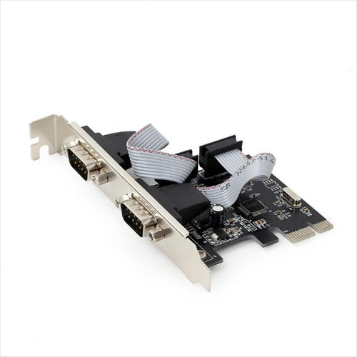 CONVERTOR PCI-E TO COM x2, GEMBIRD SPC-22, Chipset: WCH382,  LP