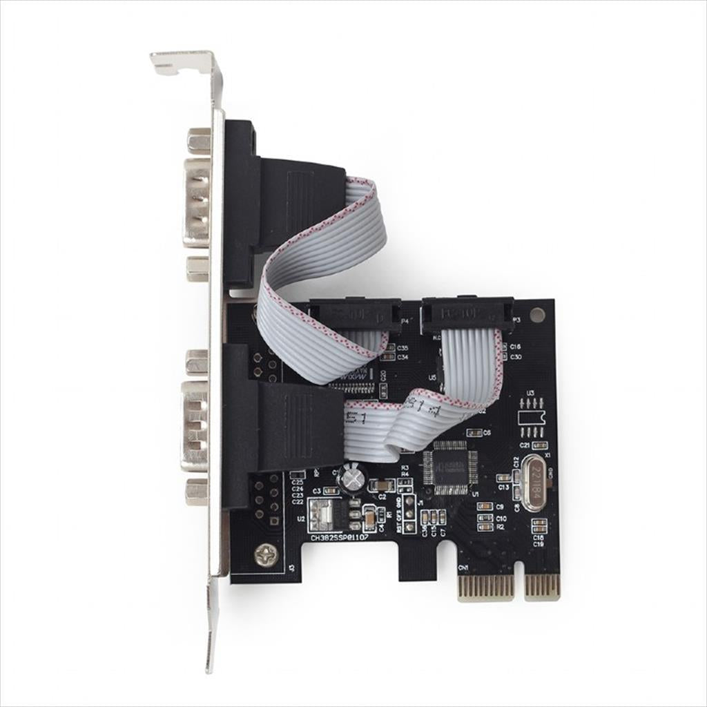 CONVERTOR PCI-E TO COM x2, GEMBIRD SPC-22, Chipset: WCH382,  LP