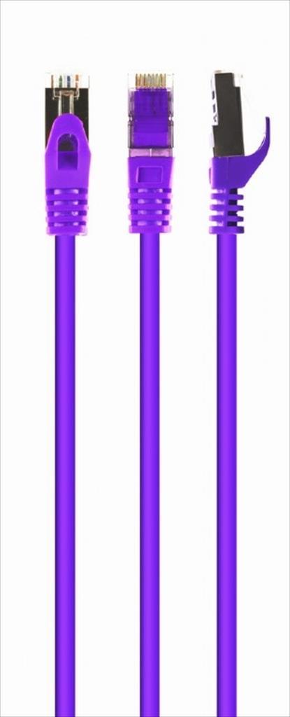 CABLES NET PATCH S/FTP CAT6A LSZH 1m purple Cablexpert, PP6A-LSZHCU-V-1M