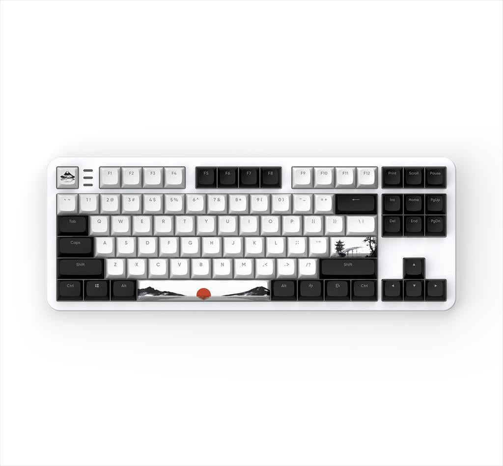 KEYBOARD MECHANICAL DARK PROJECT 87 FUJI V2 (Metal Skeleton) TKL RGB linear G3ms Sapphire switch ANSI layout