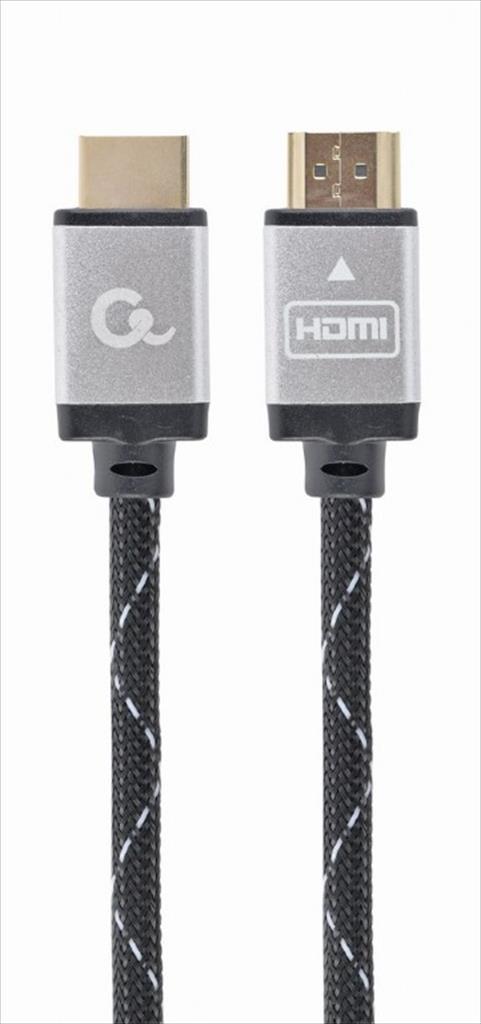CABLES MONITOR HDMI M-M 5m v2.0 4K (60Hz) HDR  with Ethernet CABLEXPERT SELECT PLUS, CCB-HDMIL-5M
