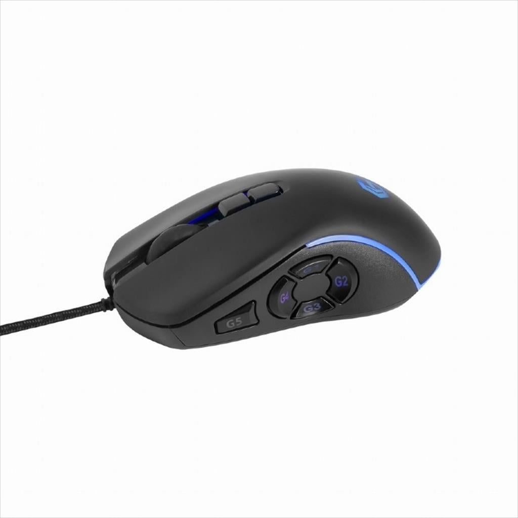 MOUSE WIRED GEMBIRD, Gaming Mouse, USB, RGB, 7200DPI, Black, MUSG-RAGNAR-RX500