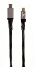 CABLES USB TYPE-C 3.2 Gen. 2x2 TO TYPE-C 20 Gbps 100W, 1,5m CABLEXPERT, Black, CCBP-USB3-CMCM100-1.5M