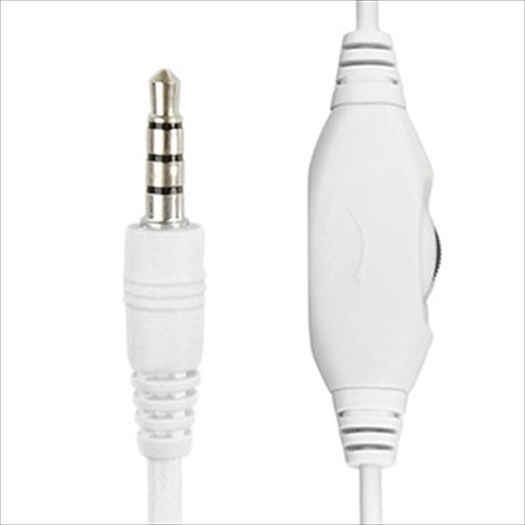 HEADPHONES GEMBIRD w/microphone 1x3.5mm White, MHS-03-WTRD