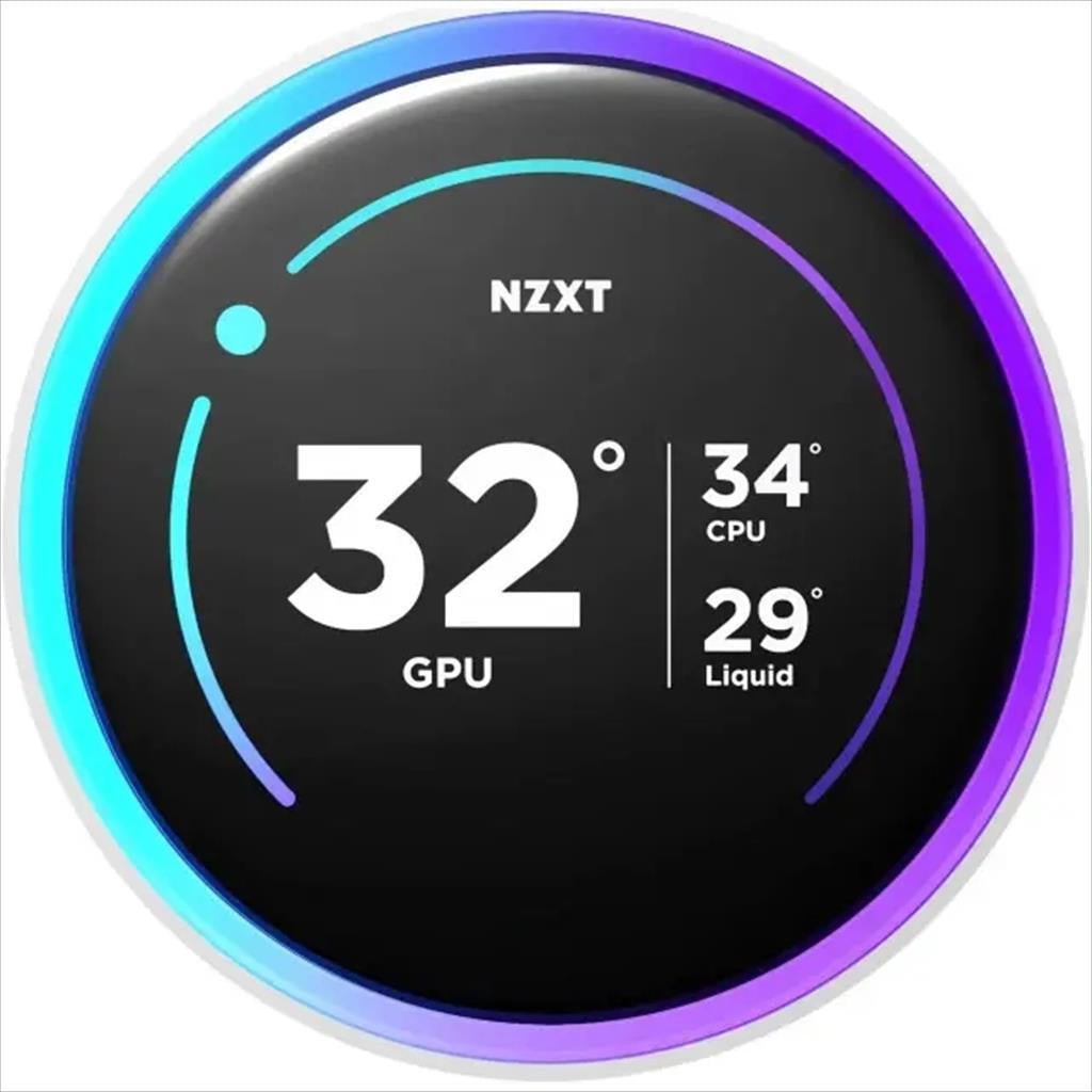 COOLERS CPU AIO NZXT Kraken 280 ELITE V2 RGB, 1x280mm F280 RGB Core fans, RGB Controller, w/2.72" IPS display, RL-KR28E-W2, MATTE WHITE
