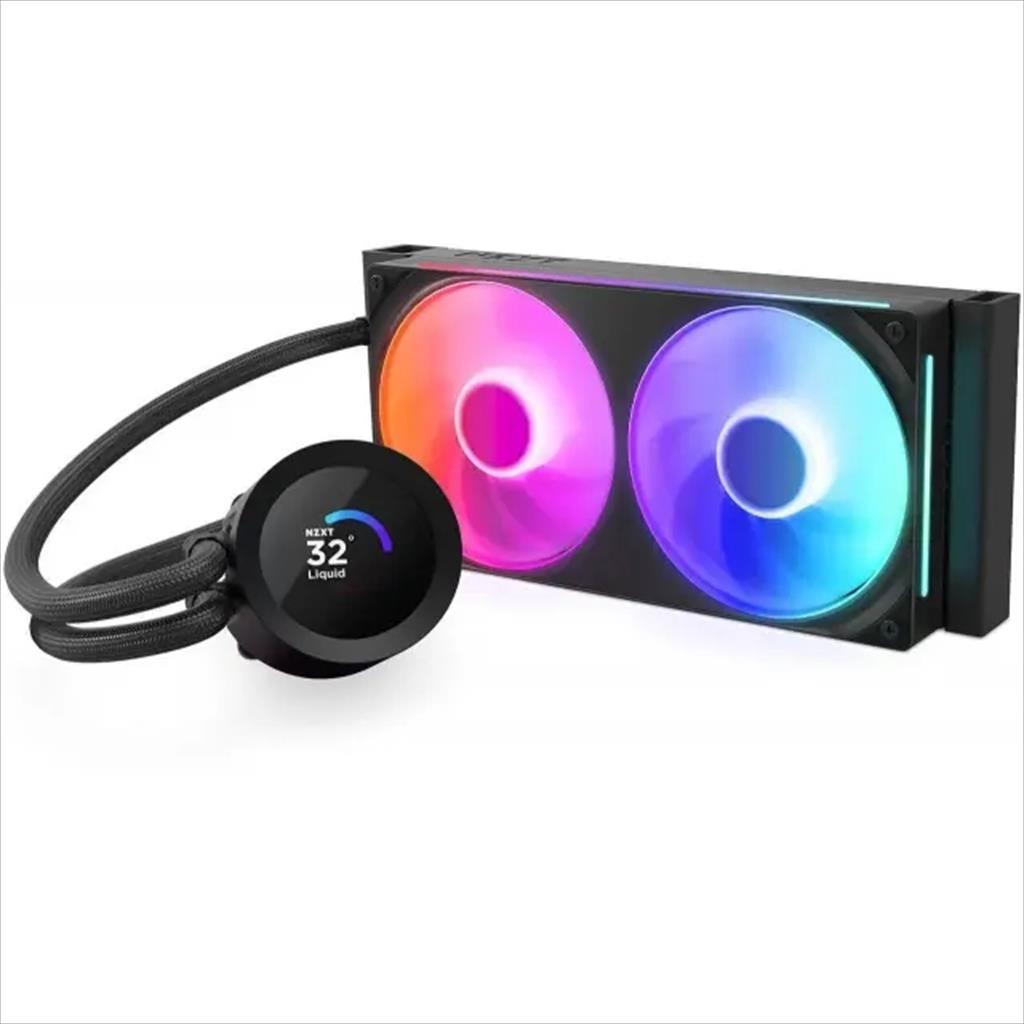 COOLERS CPU AIO NZXT Kraken Plus 240 RGB, F240 RGB Core fan, w/1.54" LCD display, RL-KR240-B2, matte black