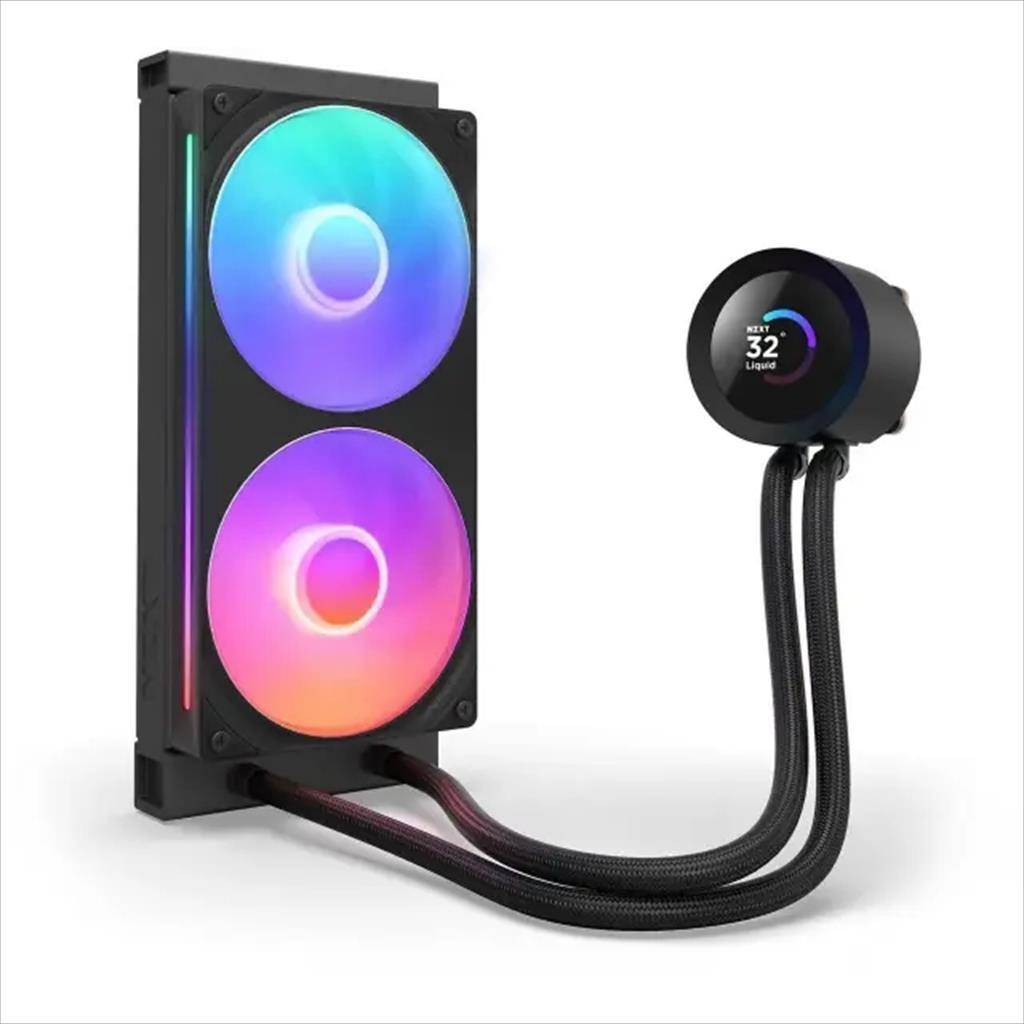 COOLERS CPU AIO NZXT Kraken Plus 240 RGB, F240 RGB Core fan, w/1.54" LCD display, RL-KR240-B2, matte black