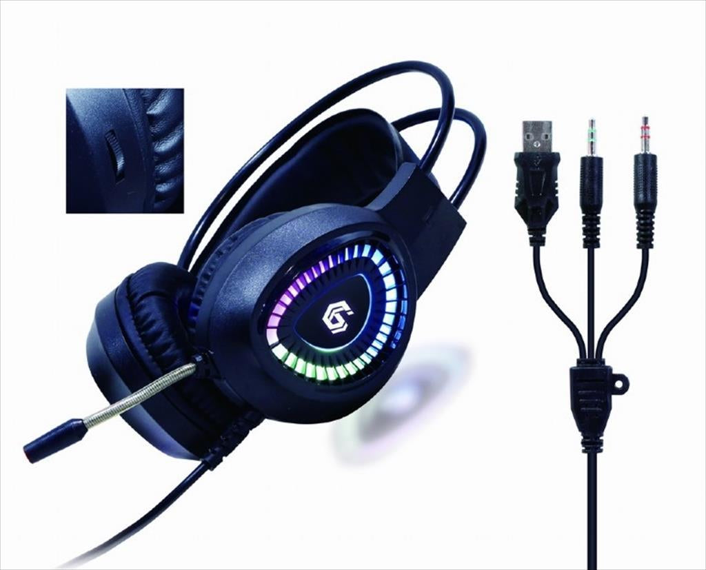 GAMING set GEMBIRD PHANTOM 4in1 Keyboard+Mouse+Headphones+Mousepad, GGS-UMGL4-01