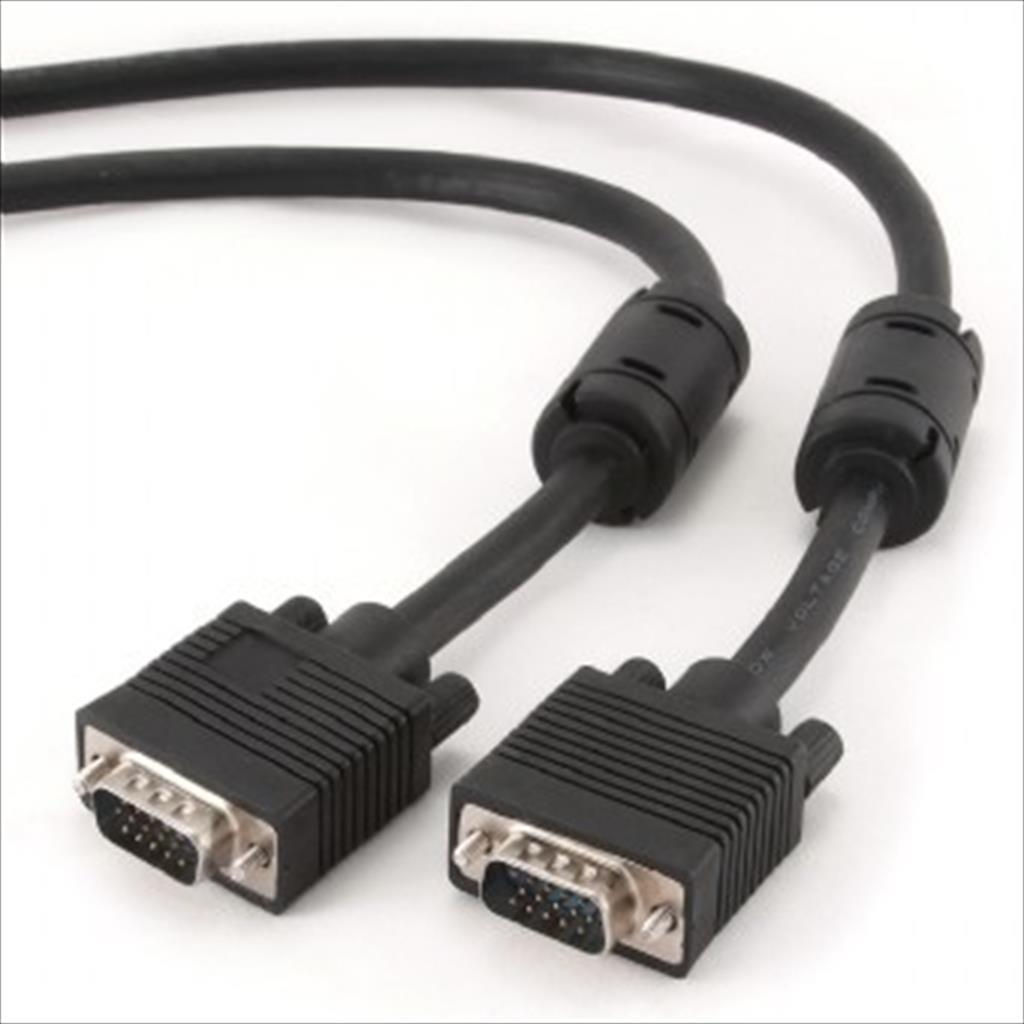 CABLES MONITOR VGA M-M 15m PREMIUM Dual Shielded w/ Ferrite Core CABLEXPERT, CC-PPVGA-15M-B