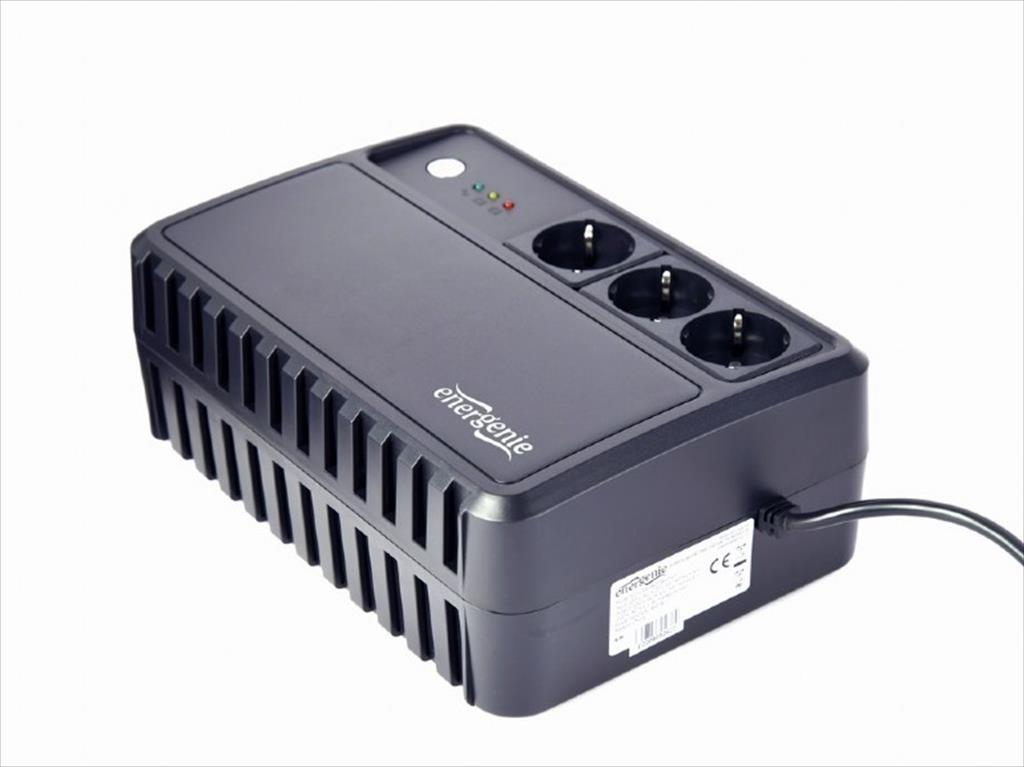 UPS 800VA/480W ENERGENIE, DESKTOP 800,  w/ AVR, 3x (CEE 7/4), EG-UPS-3SDT800-01