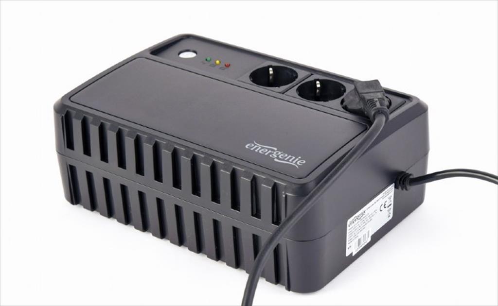 UPS 600VA/360W ENERGENIE, DESKTOP 600,  w/ AVR, 3x (CEE 7/4), EG-UPS-3SDT600-01