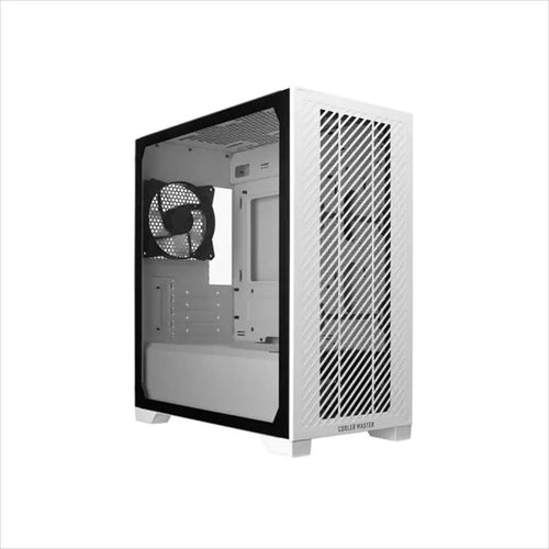 CASE COOLER MASTER mATX ELITE 301 , w/WINDOW, 1x 120mm Fan,  1xType-C,1xUSB 3.2, 3.5mm Jack, White, E301L-WGNN-S00
