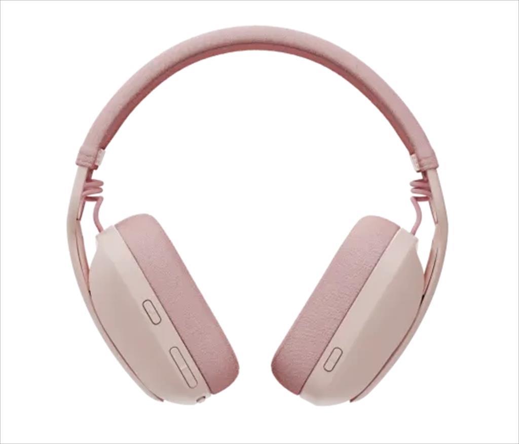 HEADPHONES WIRELESS LOGITECH Zone VIBE 100 Rose, lightweight Bluetooth w/microphone 981-001224