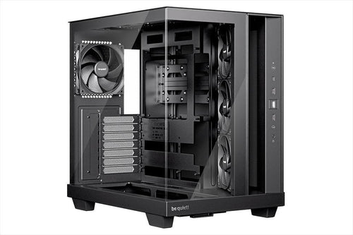CASE BE QUIET! ATX Mid-Tower Light Base 500, w/2x Tempered glass, 3x Pure Wings 3 Reverse 120mm, 1x Pure Wings 3 120mm, Black, BGW83