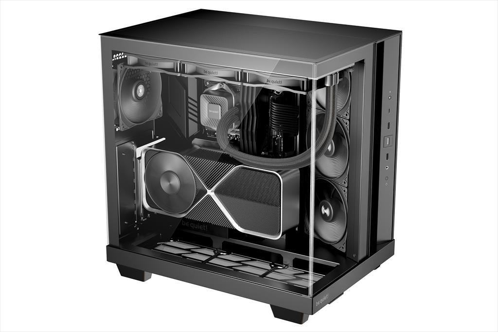 CASE BE QUIET! ATX Mid-Tower Light Base 500, w/2x Tempered glass, 3x Pure Wings 3 Reverse 120mm, 1x Pure Wings 3 120mm, Black, BGW83