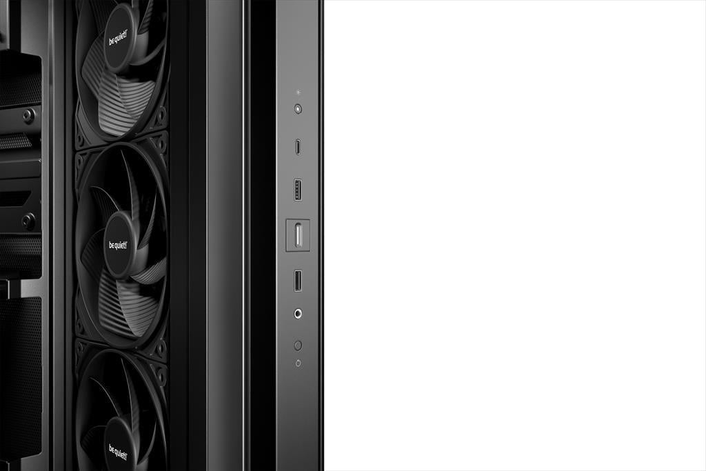 CASE BE QUIET! ATX Mid-Tower Light Base 500, w/2x Tempered glass, 3x Pure Wings 3 Reverse 120mm, 1x Pure Wings 3 120mm, Black, BGW83