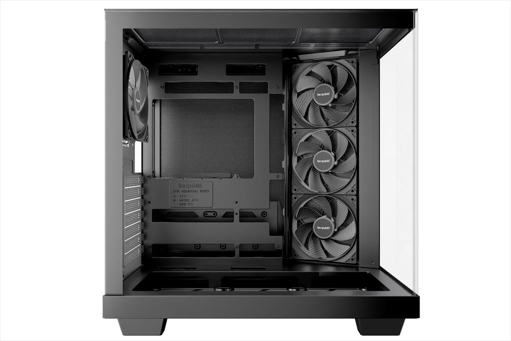 CASE BE QUIET! ATX Mid-Tower Light Base 500, w/2x Tempered glass, 3x Pure Wings 3 Reverse 120mm, 1x Pure Wings 3 120mm, Black, BGW83