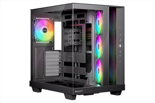 CASE BE QUIET! ATX Mid-Tower Light Base 500 LX, w/2x Tempered glass, 3x Light Wings LX Reverse 120mm ARGB, 1x Light Wings LX 120mm ARGB, Black, BGW85