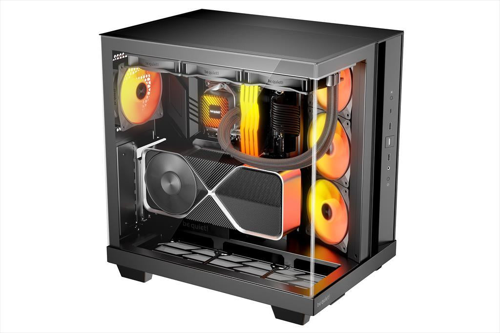 CASE BE QUIET! ATX Mid-Tower Light Base 500 LX, w/2x Tempered glass, 3x Light Wings LX Reverse 120mm ARGB, 1x Light Wings LX 120mm ARGB, Black, BGW85