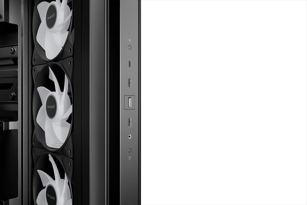 CASE BE QUIET! ATX Mid-Tower Light Base 500 LX, w/2x Tempered glass, 3x Light Wings LX Reverse 120mm ARGB, 1x Light Wings LX 120mm ARGB, Black, BGW85