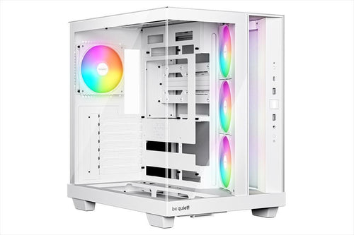 CASE BE QUIET! ATX Mid-Tower Light Base 500 LX, w/2x Tempered glass, 3x Light Wings LX Reverse 120mm ARGB, 1x Light Wings LX 120mm ARGB, White , BGW86