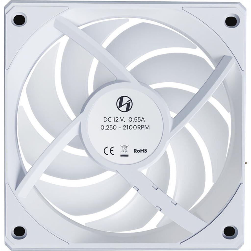 COOLERS CASE FAN 120mm LIAN LI UNI FAN CL Wireless 120 Reverse Blade A-RGB PWM, 3-pack White, 12RCL1W3W