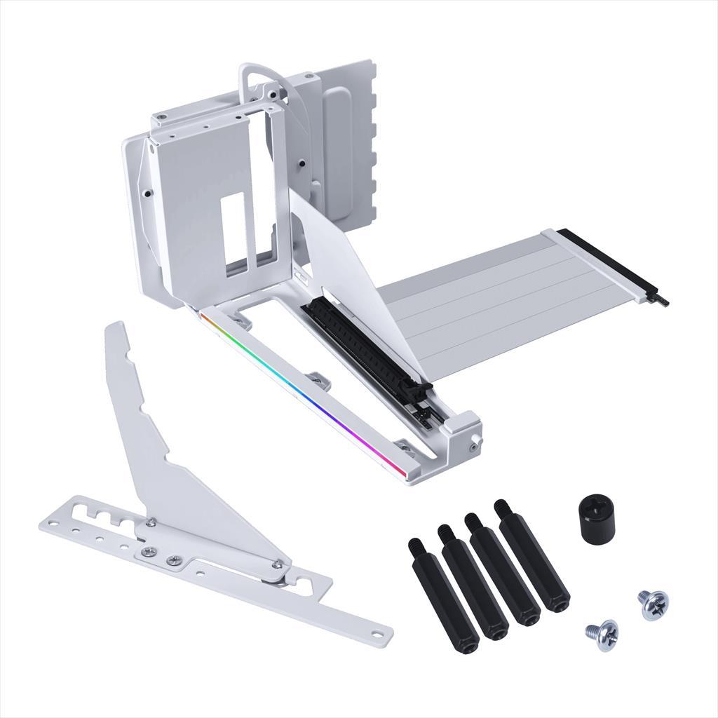 GPU VERTICAL BRACKET KIT Lian LI PCIe 16x Gen4 w/RISER CABLE 175mm,White, VG4-5-V3W