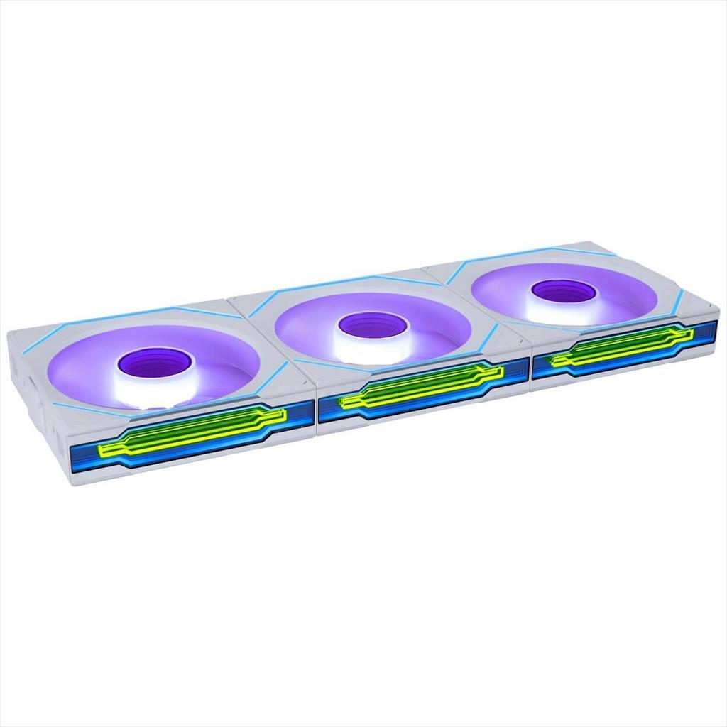 COOLERS CASE FAN 3x120mm LIAN LI UNI SL-INFINITY 120 ARGB 2300 RPM PWM, w/Controller, Wireless, White, 12SLIN1W3W