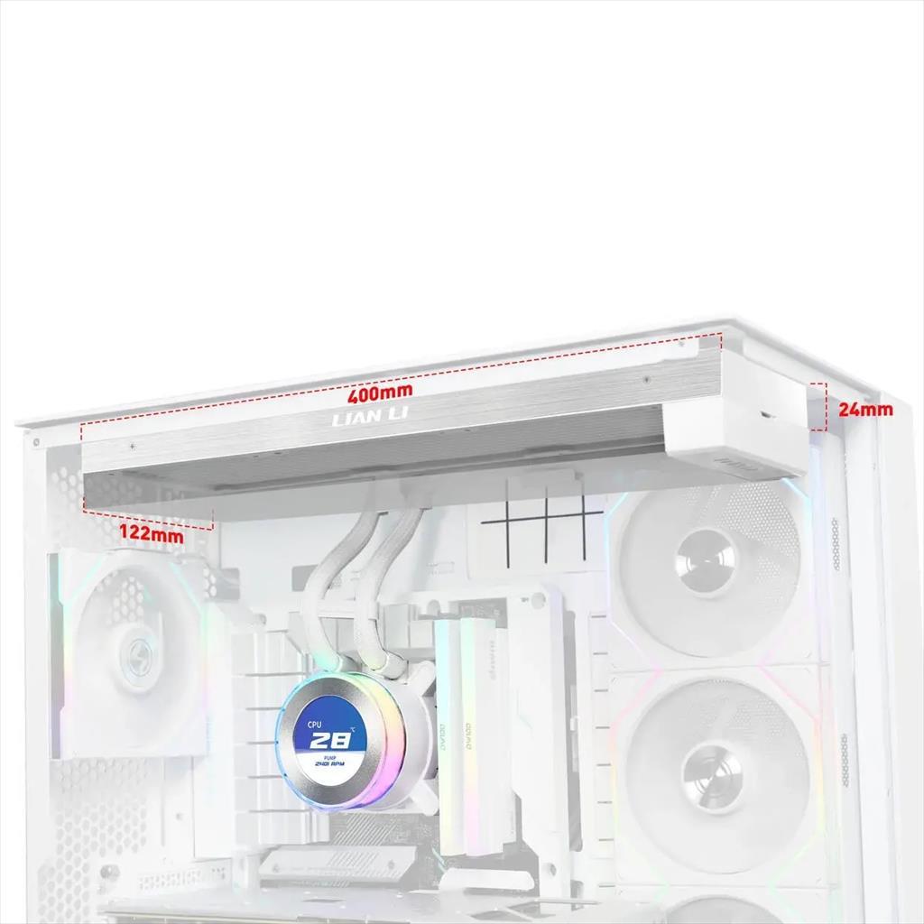 COOLERS CPU AIO LIAN LI HydroShift II LCD 360N ARGB, 3x120mm ARGB fans, LCD-C Display 2.1" IPS, White, GHS2LCD36W