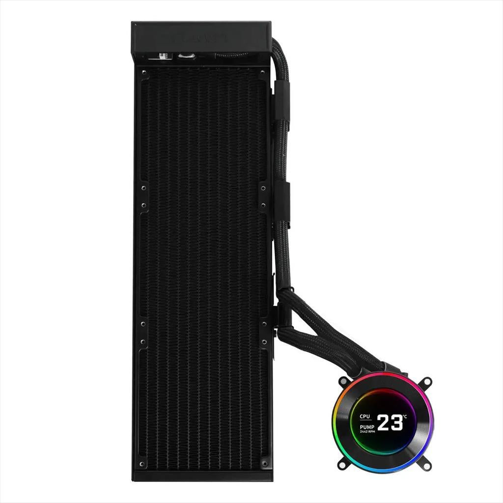 COOLERS CPU AIO LIAN LI HydroShift II LCD 360N ARGB, 3x120mm ARGB fans, LCD-C Display 2.1" IPS, Black, GHS2LCD36B