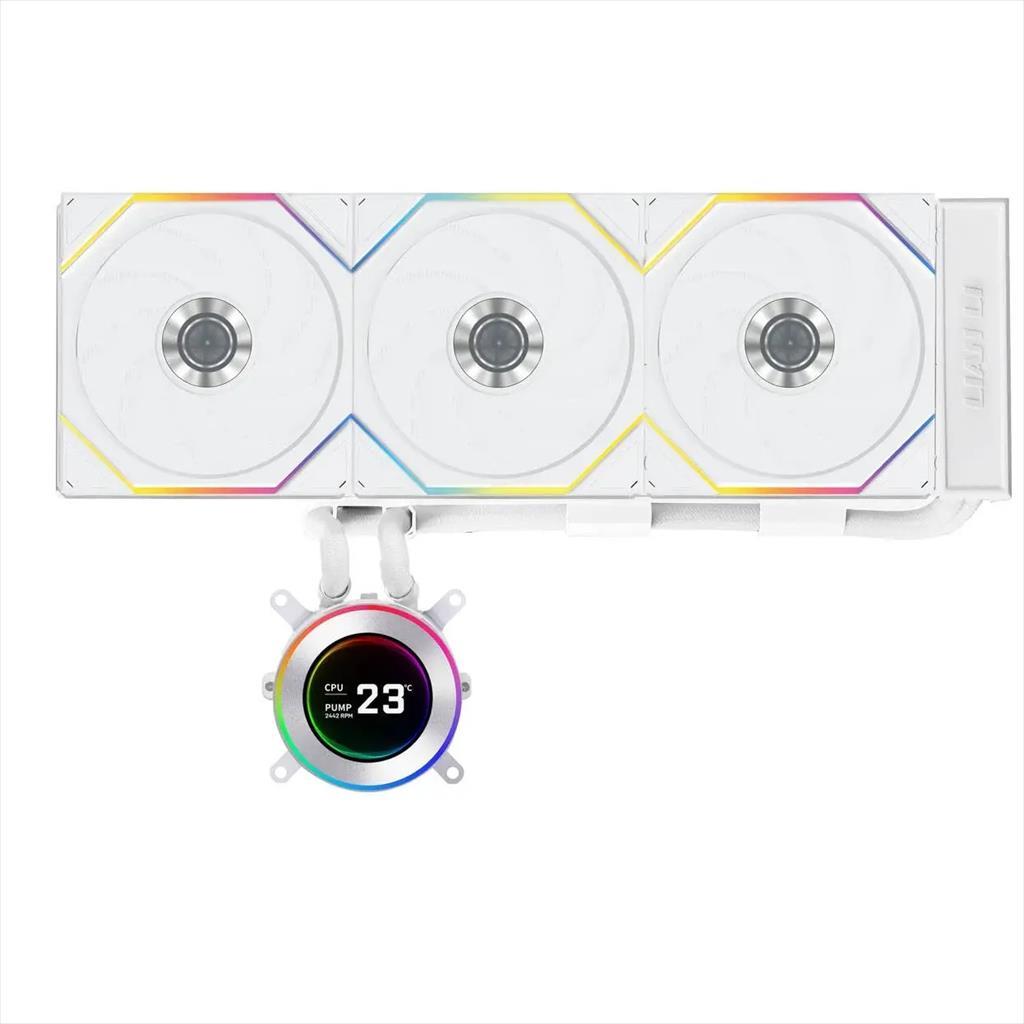 COOLERS CPU AIO LIAN LI HydroShift II LCD-C 360TL ARGB, 3x120mm ARGB fans, LCD Display 2.1" IPS, White, GHS2LCD36TW