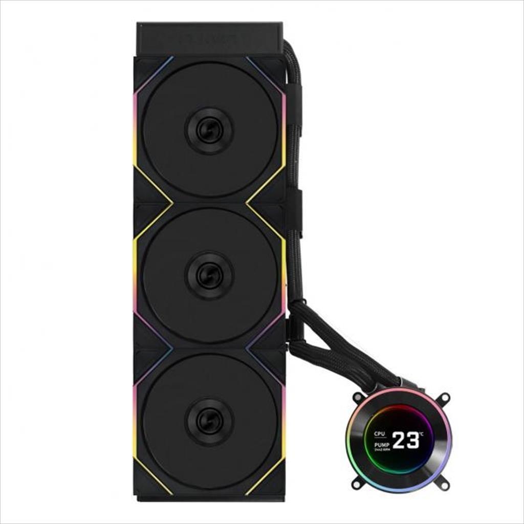 COOLERS CPU AIO LIAN LI HydroShift II LCD-C 360TL ARGB, 3x120mm ARGB fans, LCD Display 2.1" IPS, Black, GHS2LCD36TB