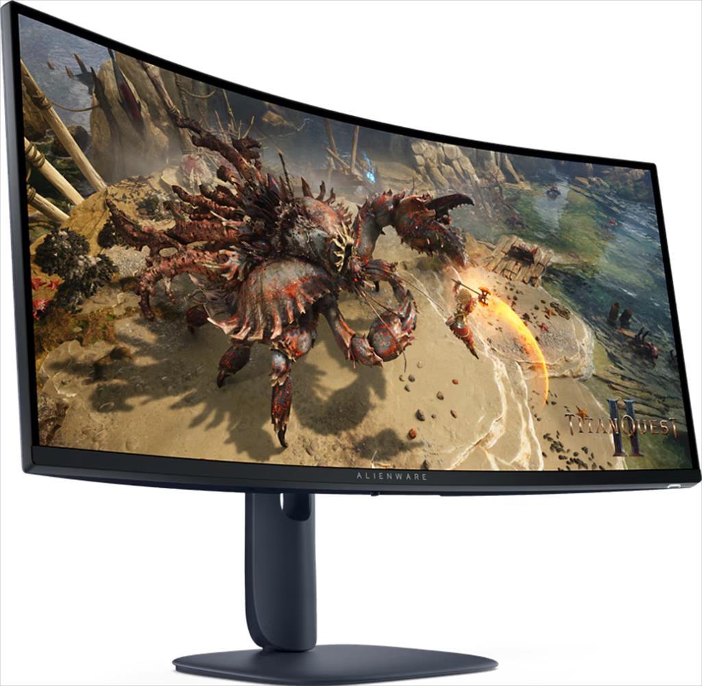 MONITOR 34" DELL Alienware AW3425DWM, 3440 x 1440 at 180 Hz, LED, FreeSync Premium+ , CURVED, 1 ms, 2xHDMI 2.0, DP, 3xUSB 3.2 Gen1, Black