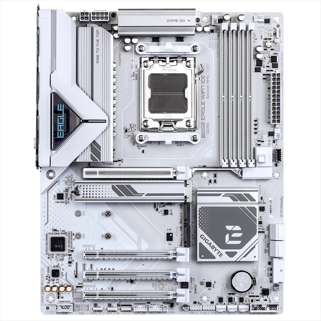 MB AM5 B850 EAGLE WIFI7 ICE GIGABYTE 4xDDR5 8200Mhz (O.C), DP, HDMI, PCI-Ex16 5.0, PCI-Ex8 4.0, PCI-Ex4 4.0, 3xM.2, 4xSATA3, Wi-Fi 7, BT 5.4