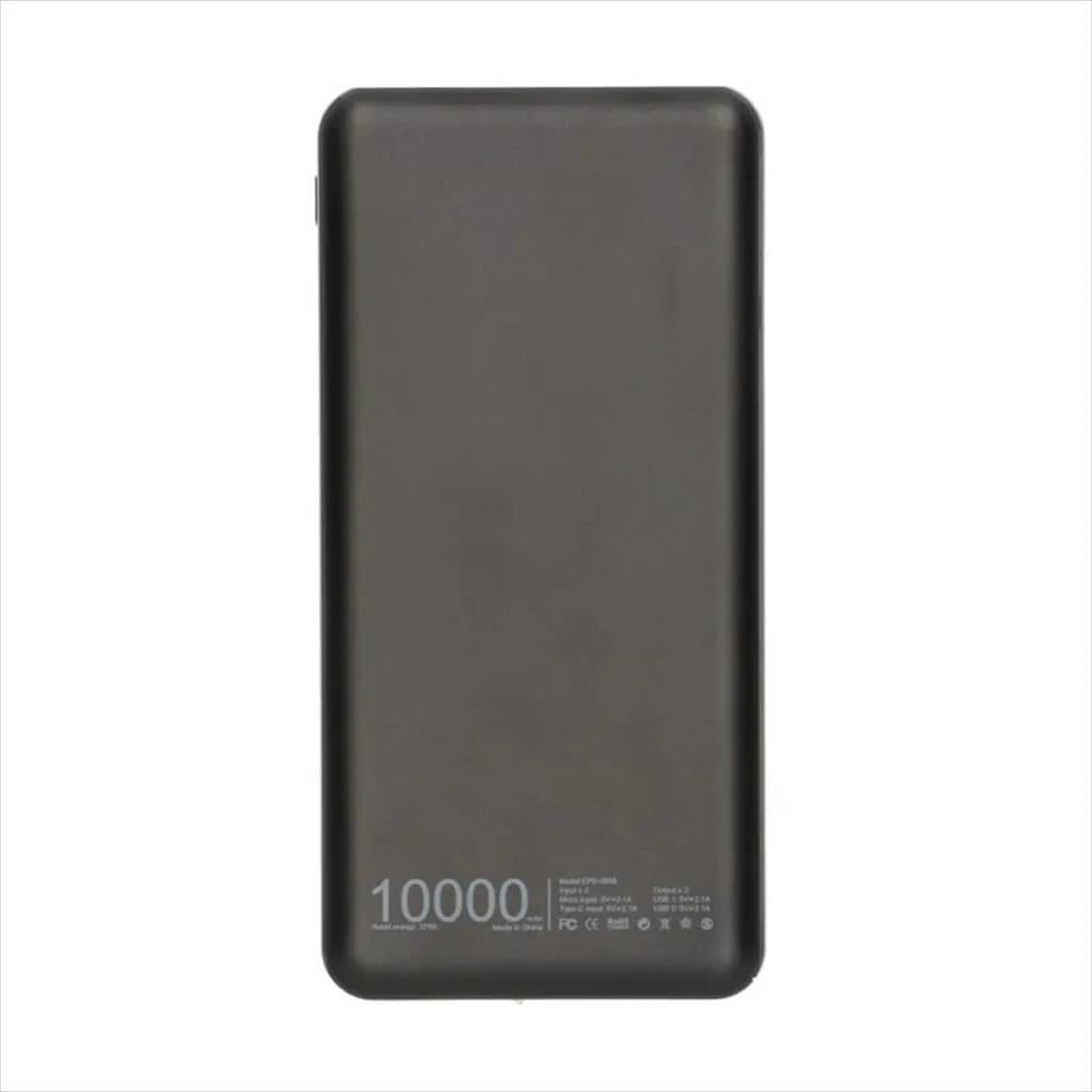 POWER BANK EXTRALINK EPB-098B 10000mAh w/LED indicator, Dual input (Micro-USB, USB-C) /output( 2xUSB-A),Black